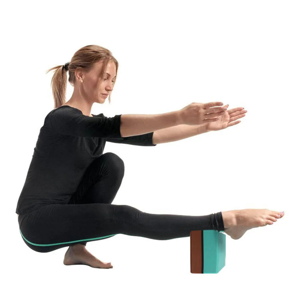 Tvåfärgad Yoga block