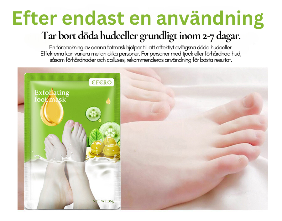 SoftSkin Foot Peeling Mask – Återfukta och förebygg sprickor